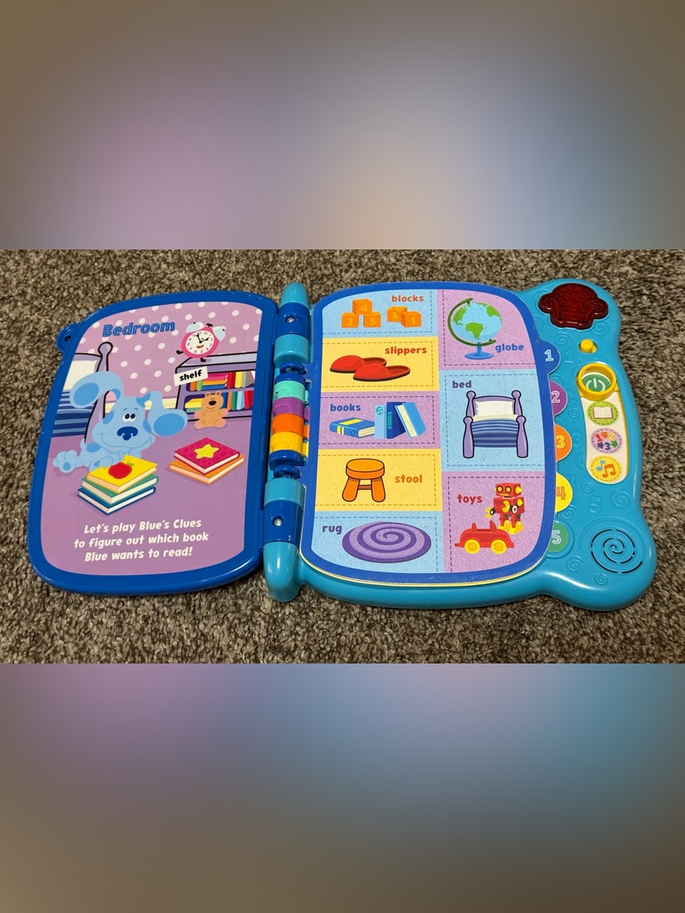 Blue's Clue 'Clue Into Words' Interactive Learning Book - Blue - Picture 2 of 6